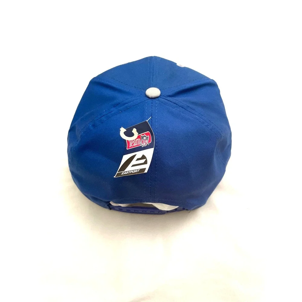 NEW Vintage Detroit Lions Eastport Snapback Hat Cap Blue Deadstock NFL